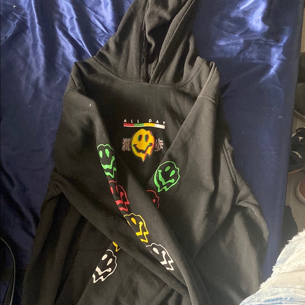 Black Graphic Hoodie